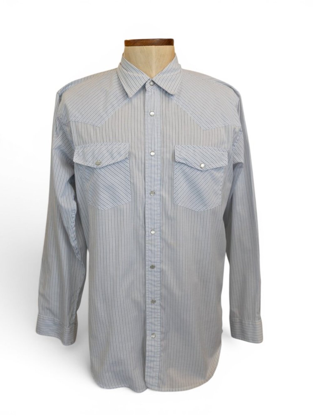 1990s Eagle Crest Striped Western Shirt * LT